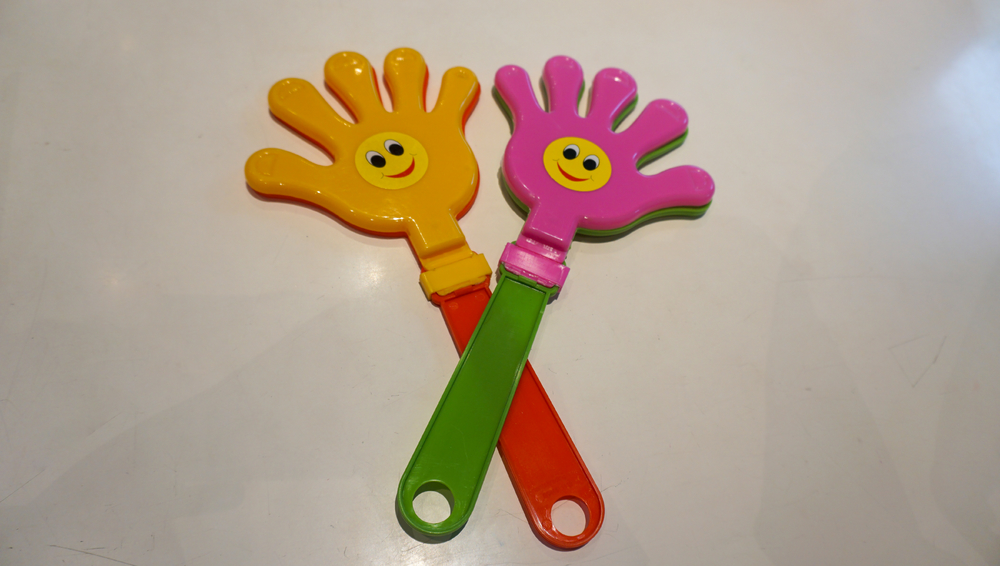 塑料手掌拍拍手器巴掌兒童玩具拍手鼓掌拍