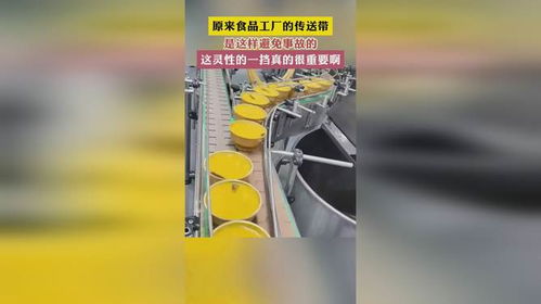 原來(lái)食品工廠的傳送帶是這樣避免事故的這靈性的一擋真的很重要啊