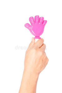 女人手用洋甘菊菊花做法式美甲