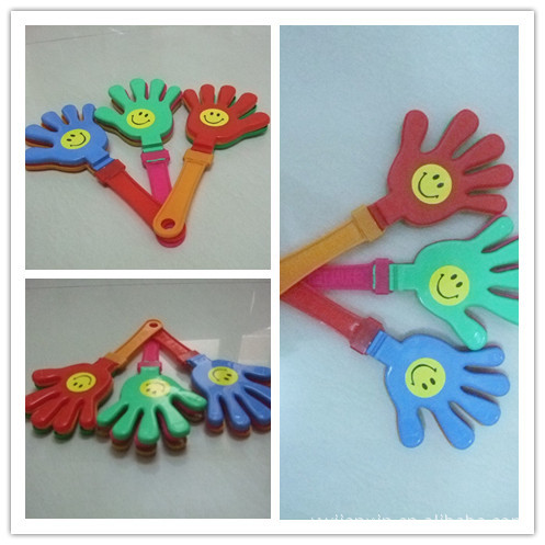 24CM中手拍/拍手器/手掌拍/閃光拍/桃心拍/玩具批發/口哨拍